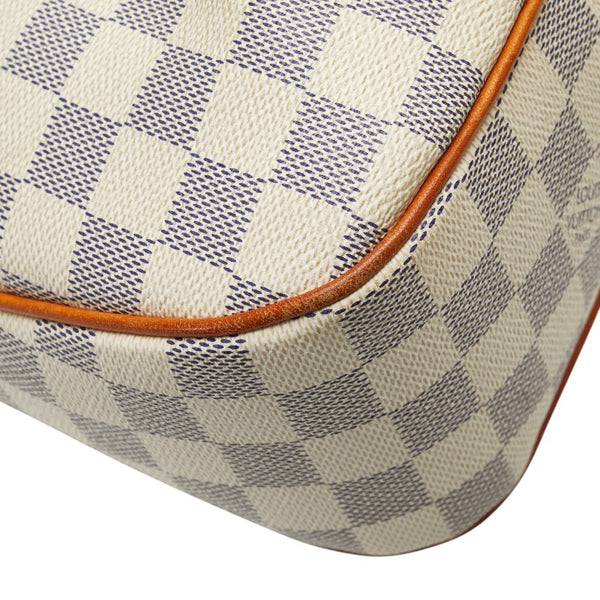 ルイ ヴィトン ダミエ アズール シラクーサPM 斜め掛け ショルダーバッグ N41113 ホワイト PVC レザー レディース LOUIS VUITTON 【中古】