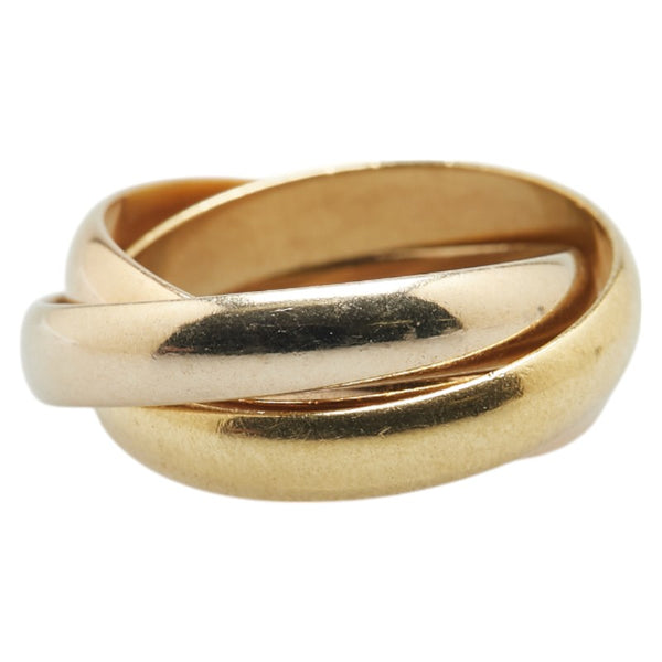 カルティエ トリニティ リング 指輪 #49 K18YG イエローゴールド K18WG ホワイトゴールド K18PG ピンクゴールド レディース CARTIER 【中古】