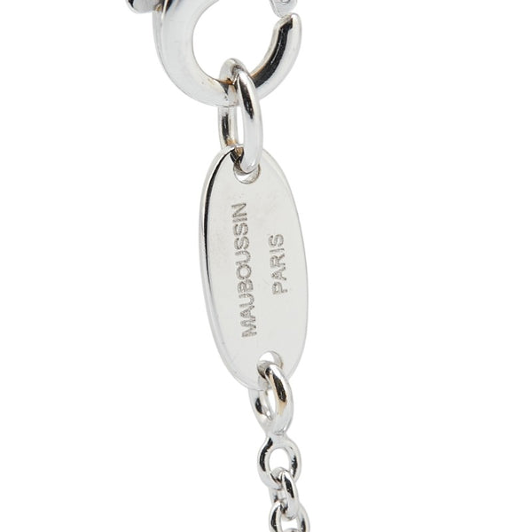 モーブッサン モワ ユメ トワ ネックレス K18WG ホワイトゴールド レディース MAUBOUSSIN 【中古】