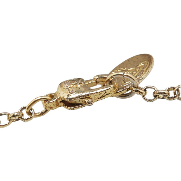 ヴィヴィアンウエストウッド ミニ バス レリーフ チェーン ペンダントネックレス ゴールド メッキ レディース Vivienne Westwood 【中古】