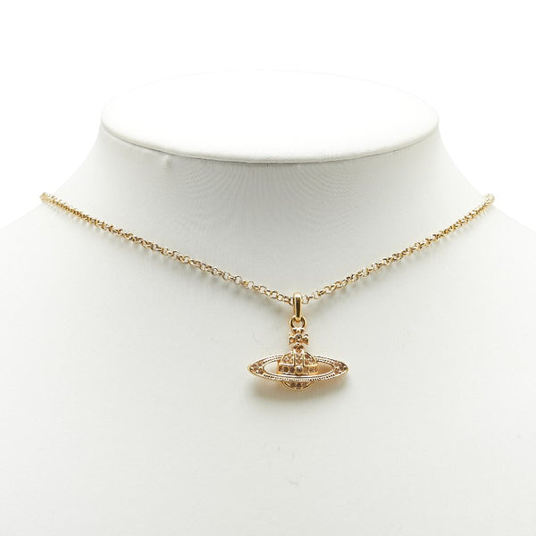 ヴィヴィアンウエストウッド ミニ バス レリーフ チェーン ペンダントネックレス ゴールド メッキ レディース Vivienne Westwood 【中古】