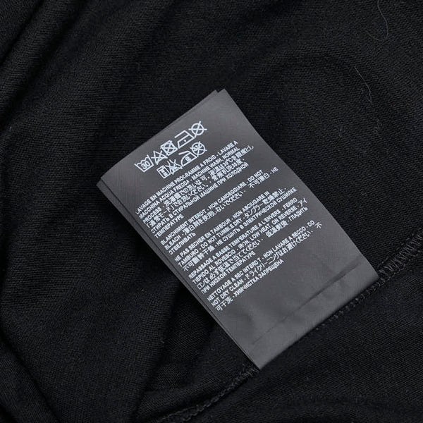 サンローラン ロゴプリント Tシャツサイズ：S ブラック ブルー コットン メンズ SAINT LAURENT 【中古】