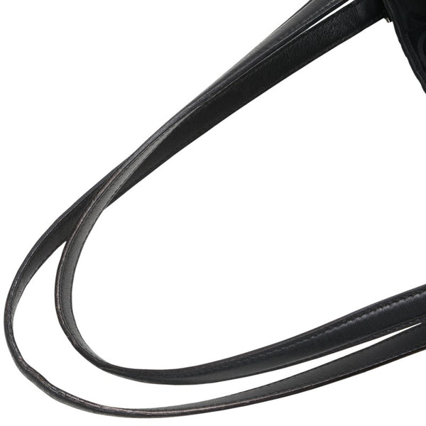 サルヴァトーレフェラガモ ガンチーニ ハンドバッグ トートバッグ ブラック ナイロン レザー レディース Salvatore Ferragamo 【中古】