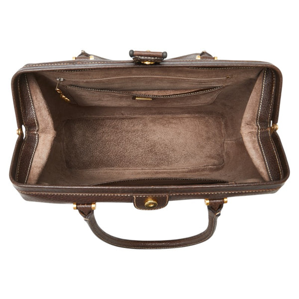 グッチ オールドグッチ ハンドバッグ 000 406 0162 ブラウン レザー メンズ GUCCI 【中古】