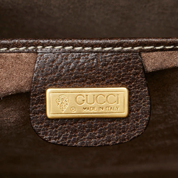 グッチ オールドグッチ ハンドバッグ 000 406 0162 ブラウン レザー メンズ GUCCI 【中古】