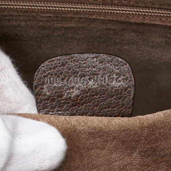 グッチ オールドグッチ ハンドバッグ 000 406 0162 ブラウン レザー メンズ GUCCI 【中古】