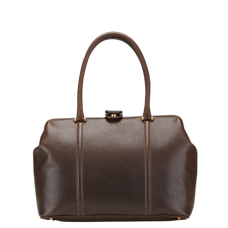 グッチ オールドグッチ ハンドバッグ 000 406 0162 ブラウン レザー メンズ GUCCI 【中古】