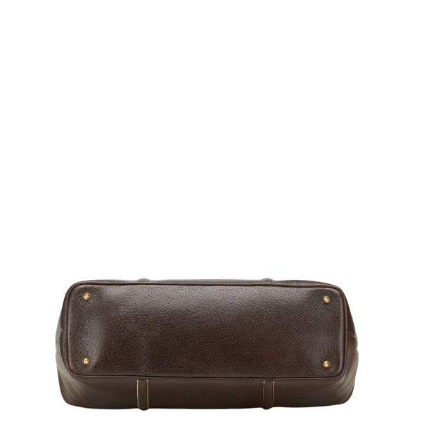 グッチ オールドグッチ ハンドバッグ 000 406 0162 ブラウン レザー メンズ GUCCI 【中古】