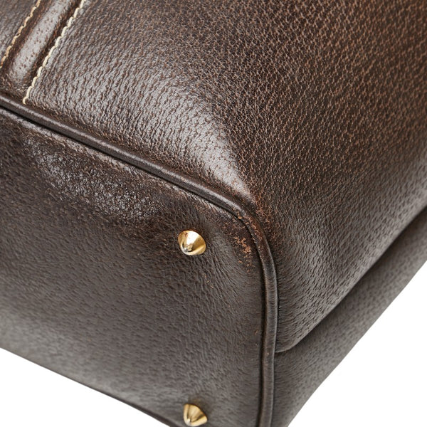 グッチ オールドグッチ ハンドバッグ 000 406 0162 ブラウン レザー メンズ GUCCI 【中古】