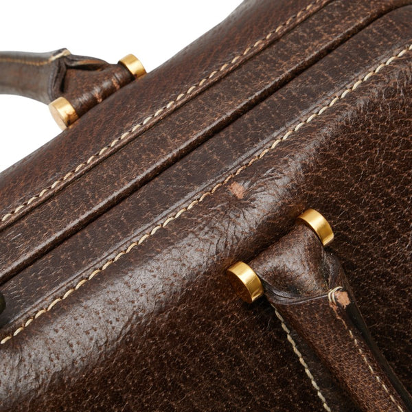 グッチ オールドグッチ ハンドバッグ 000 406 0162 ブラウン レザー メンズ GUCCI 【中古】