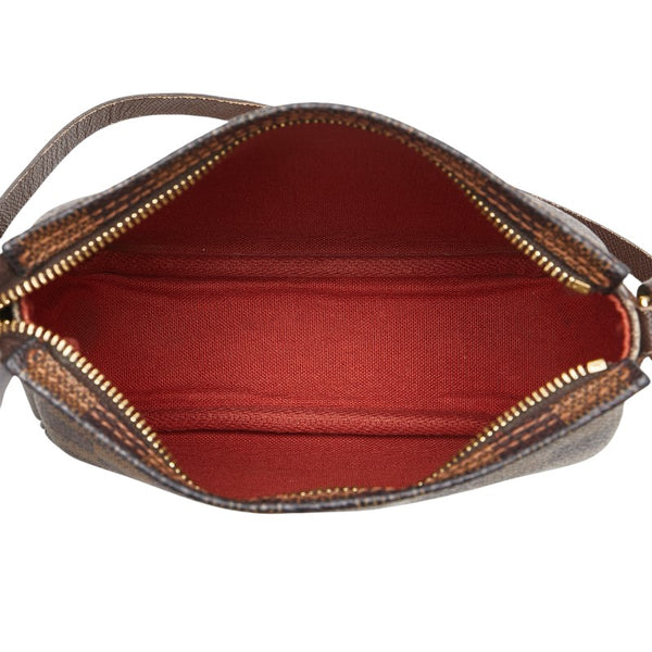 ルイ ヴィトン ダミエ トゥルース メイクアップ アクセサリーポーチ N51982 ブラウン PVC レザー レディース LOUIS VUITTON 【中古】