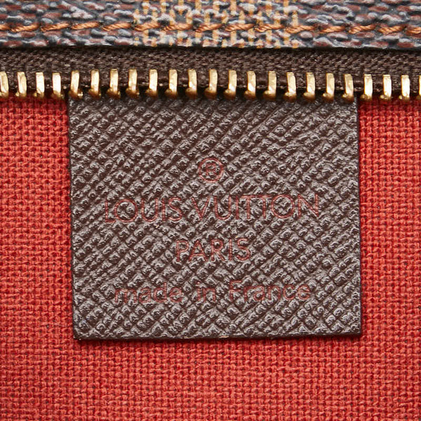 ルイ ヴィトン ダミエ トゥルース メイクアップ アクセサリーポーチ N51982 ブラウン PVC レザー レディース LOUIS VUITTON 【中古】