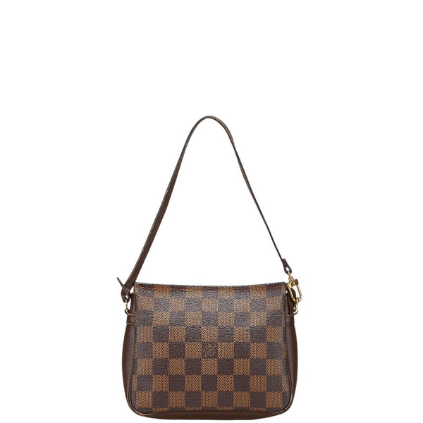ルイ ヴィトン ダミエ トゥルース メイクアップ アクセサリーポーチ N51982 ブラウン PVC レザー レディース LOUIS VUITTON 【中古】