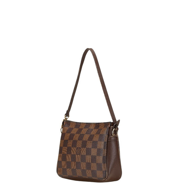 ルイ ヴィトン ダミエ トゥルース メイクアップ アクセサリーポーチ N51982 ブラウン PVC レザー レディース LOUIS VUITTON 【中古】