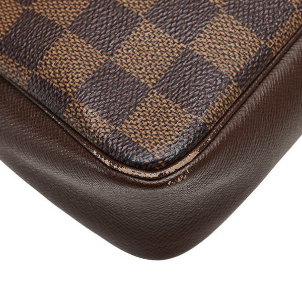 ルイ ヴィトン ダミエ トゥルース メイクアップ アクセサリーポーチ N51982 ブラウン PVC レザー レディース LOUIS VUITTON 【中古】