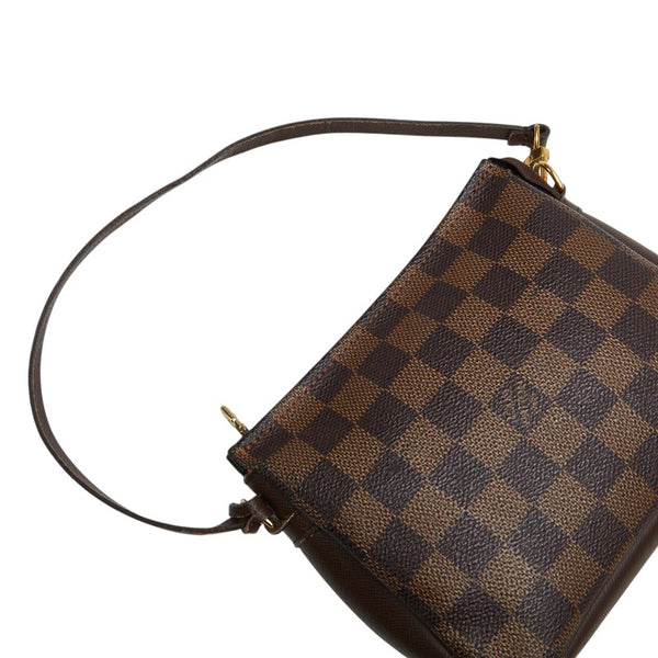 ルイ ヴィトン ダミエ トゥルース メイクアップ アクセサリーポーチ N51982 ブラウン PVC レザー レディース LOUIS VUITTON 【中古】