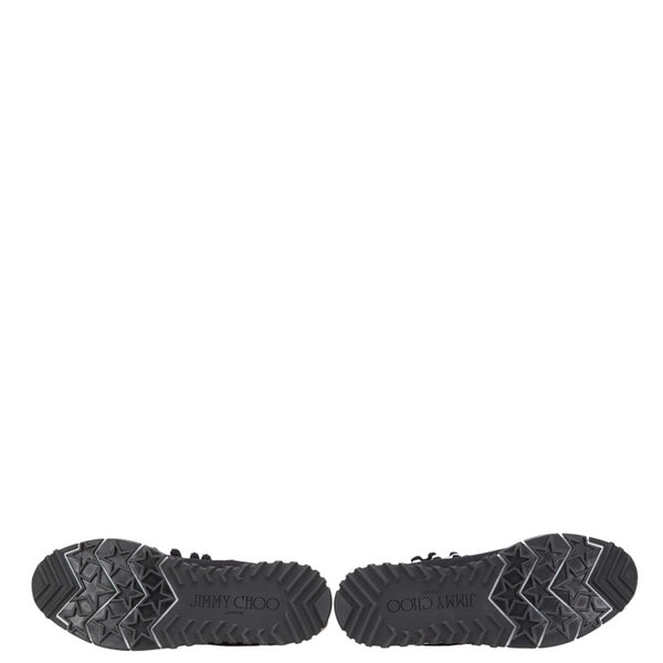 ジミーチュウ ユージン シューズ サイズ：37 ブラック ホワイト ニット レディース JIMMY CHOO 【中古】