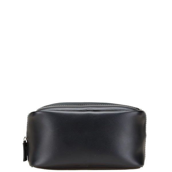 カルバンクライン ポーチ コスメポーチ ブラック ナイロン 合成皮革 レディース Calvin Klein 【中古】