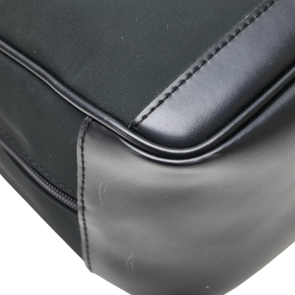 カルバンクライン ポーチ コスメポーチ ブラック ナイロン 合成皮革 レディース Calvin Klein 【中古】