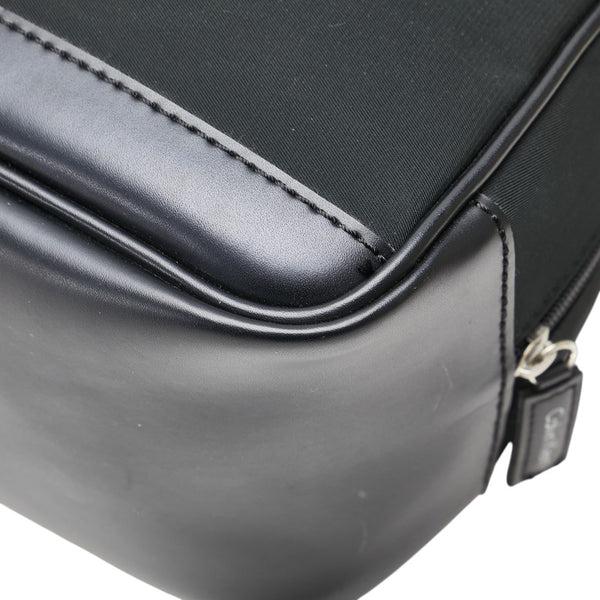 カルバンクライン ポーチ コスメポーチ ブラック ナイロン 合成皮革 レディース Calvin Klein 【中古】