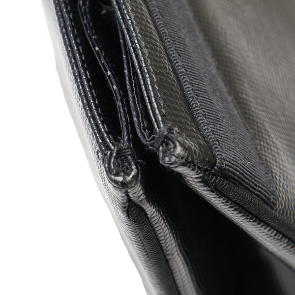 サルヴァトーレフェラガモ ヴァラリボン 型押し トートバッグ ワンショルダーバッグ AU-21/25 30 ブラック レザー レディース Salvatore Ferragamo 【中古】