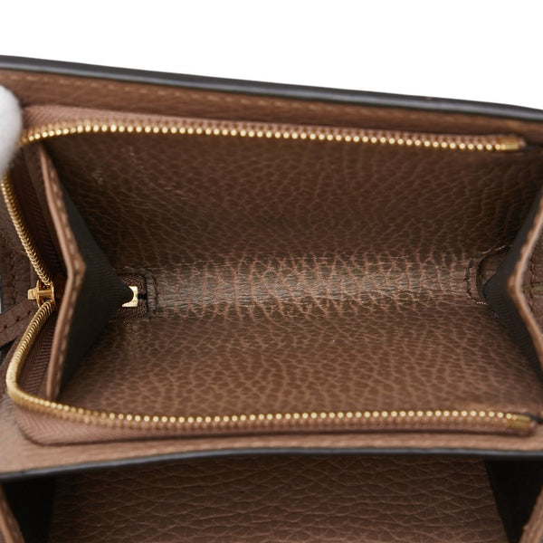 グッチ GGスプリーム ダブルG ミディアム ウォレット 二つ折り財布 598587 ベージュ ピンクベージュ PVC レザー レディース GUCCI 【中古】