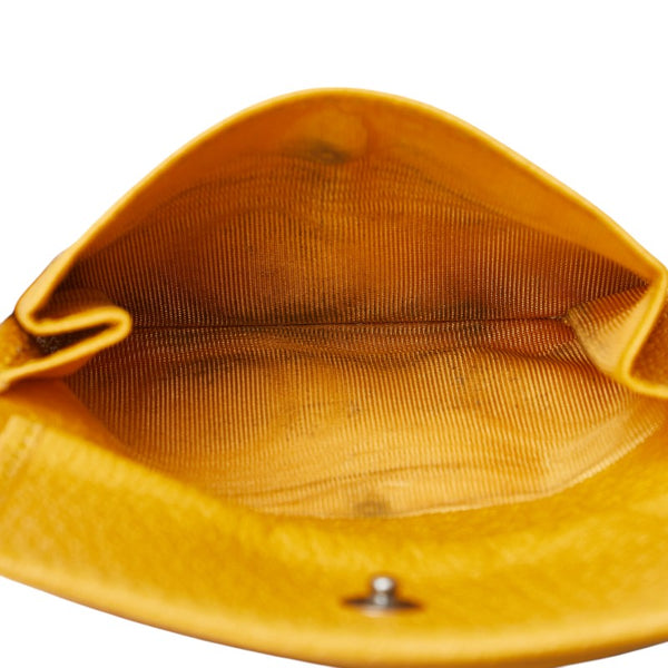 グッチ GGスプリーム 二つ折り財布 768244 ベージュ イエロー PVC レザー レディース GUCCI 【中古】