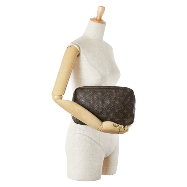 ルイ ヴィトン モノグラム トゥルーストワレット 28 セカンドバッグ クラッチバッグ M47522 ブラウン PVC レディース LOUIS VUITTON 【中古】