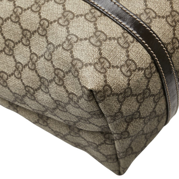 グッチ GGスプリーム トートバッグ ショルダーバッグ 197953 ベージュ ブラウン レザー PVC レディース GUCCI 【中古】