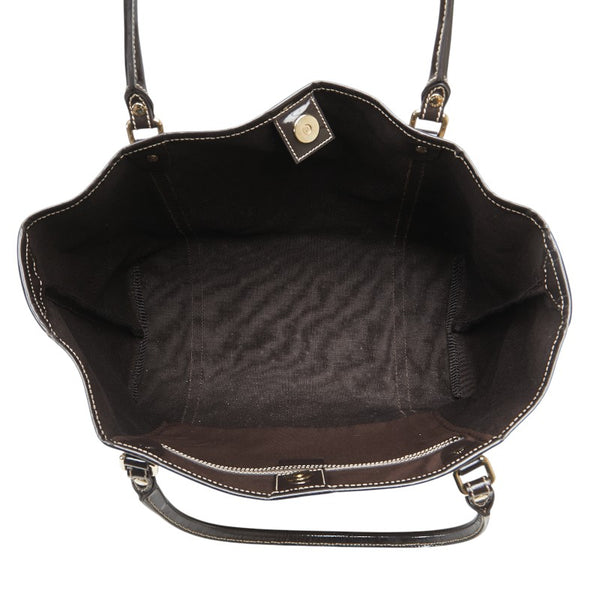 グッチ GGスプリーム トートバッグ ショルダーバッグ 197953 ベージュ ブラウン レザー PVC レディース GUCCI 【中古】