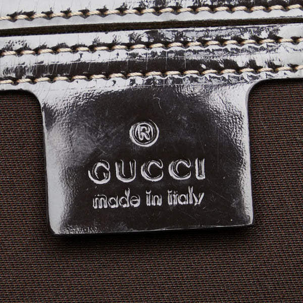 グッチ GGスプリーム トートバッグ ショルダーバッグ 197953 ベージュ ブラウン レザー PVC レディース GUCCI 【中古】