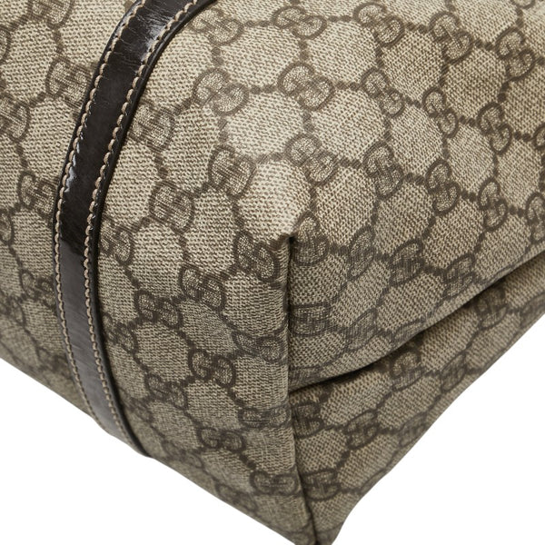 グッチ GGスプリーム トートバッグ ショルダーバッグ 197953 ベージュ ブラウン レザー PVC レディース GUCCI 【中古】