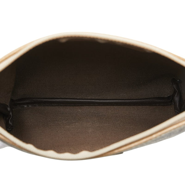 サンローラン ジラフ柄 ポーチ ブラウン ベージュ PVC レザー レディース SAINT LAURENT 【中古】