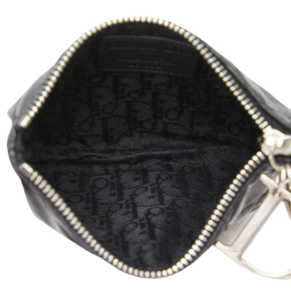 ディオール レディディオール カナージュ コインケース 小銭入れ ブラック レザー レディース Dior 【中古】