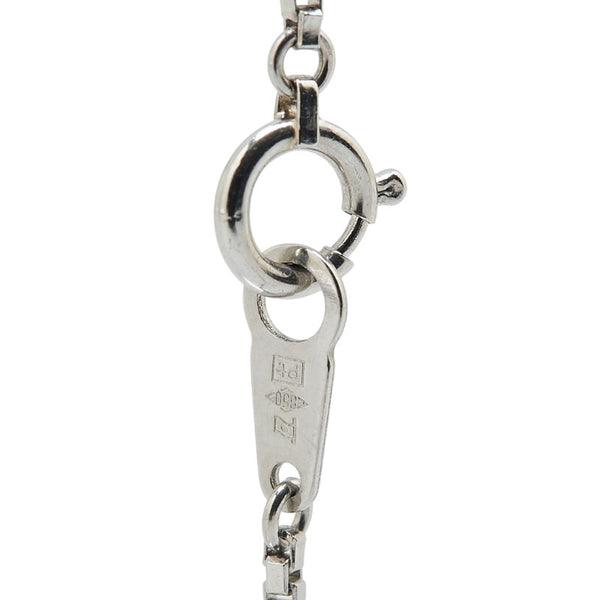 Pt900 プラチナ Pt850 プラチナ ダイヤ2.00ct ひし形 ベネチアンチェーン ネックレス レディース 【中古】