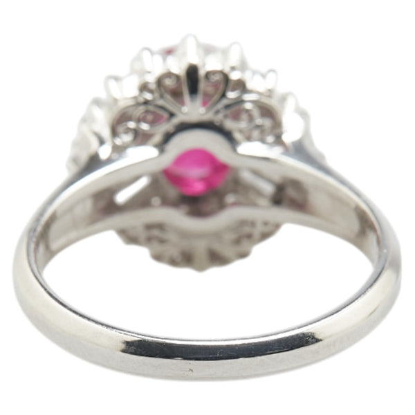 Pt900 プラチナ ルビー1.26ct ダイヤ0.58ct リング 指輪 レディース 12号 【中古】