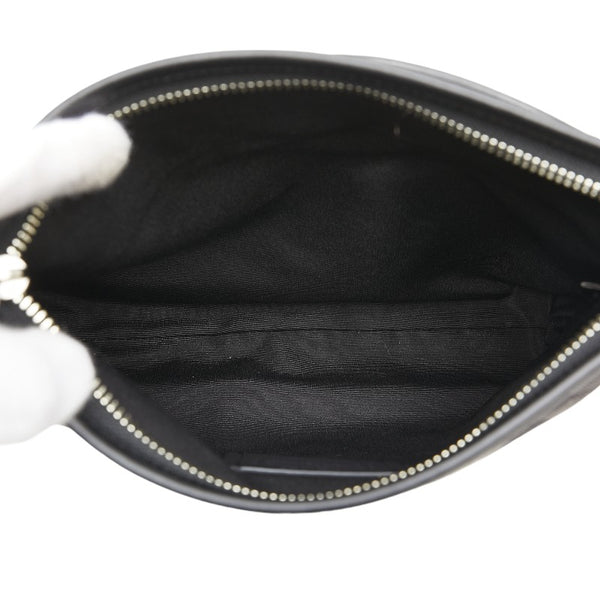 コーチ シグネチャー ショルダーバッグ F39041 グレー ブラック ブルー キャンバス レザー レディース COACH 【中古】