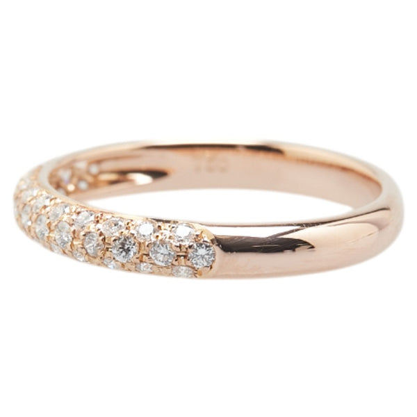 K18PG ピンクゴールド ダイヤ0.28ct リング 指輪 レディース 9.5号 【中古】