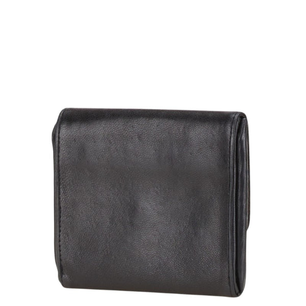 シャネル ココマーク コインケース 小銭入れ ブラック レザー レディース CHANEL 【中古】