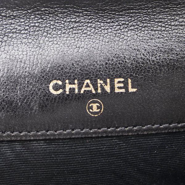 シャネル ココマーク コインケース 小銭入れ ブラック レザー レディース CHANEL 【中古】
