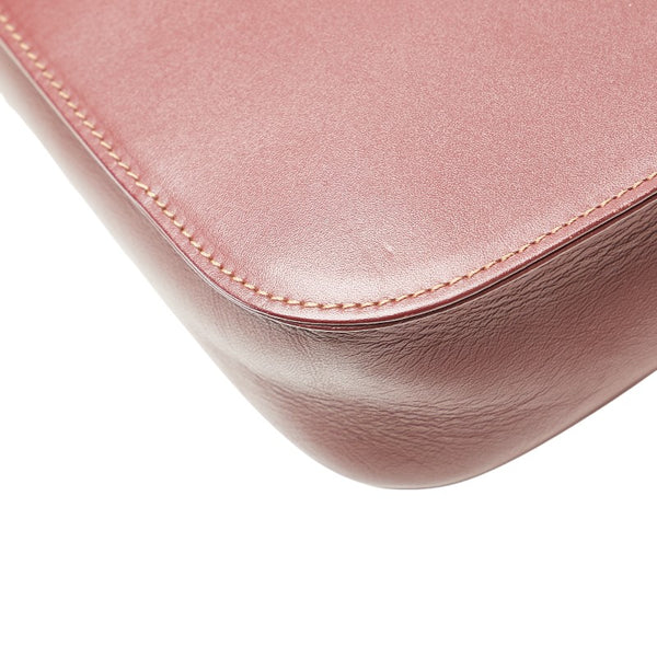 カルティエ マストライン ショルダーバッグ ワインレッド ボルドー レザー レディース CARTIER 【中古】