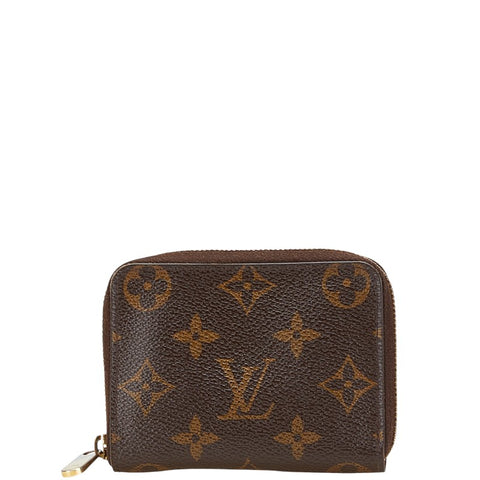 ルイ ヴィトン モノグラム ジッピー コインパース コインケース 小銭入れ M60067 ブラウン PVC レザー レディース LOUIS VUITTON 【中古】