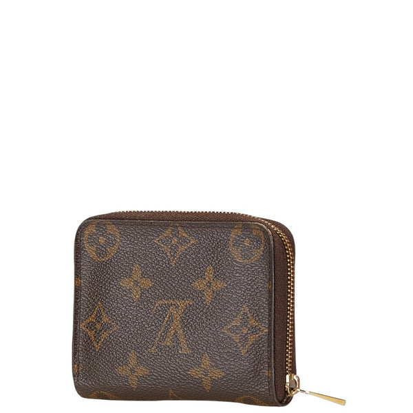 ルイ ヴィトン モノグラム ジッピー コインパース コインケース 小銭入れ M60067 ブラウン PVC レザー レディース LOUIS VUITTON 【中古】