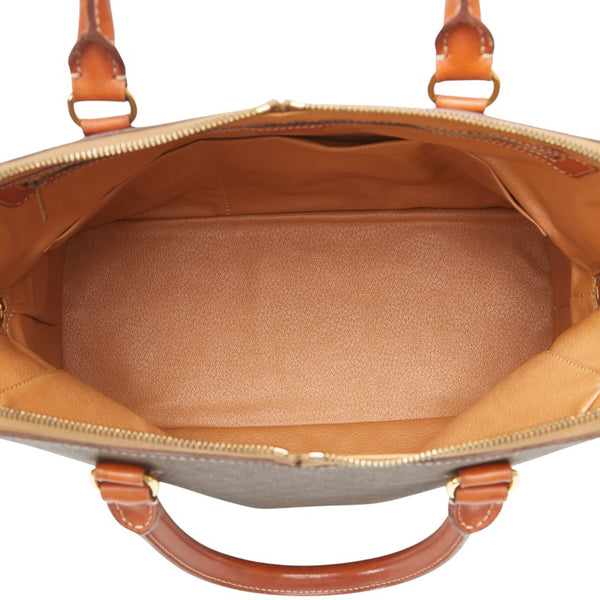 セリーヌ マカダム ハンドバッグ ショルダーバッグ 2WAY ブラウン PVC レザー レディース CELINE 【中古】