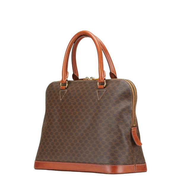 セリーヌ マカダム ハンドバッグ ショルダーバッグ 2WAY ブラウン PVC レザー レディース CELINE 【中古】