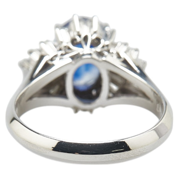 Pt900 プラチナ サファイア2.50ct ダイヤ0.57ct リング 指輪 レディース 11.5号 【中古】
