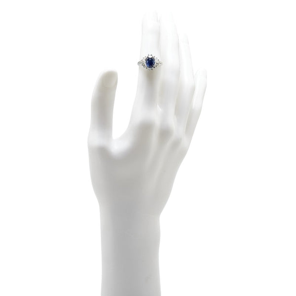 Pt900 プラチナ サファイア2.50ct ダイヤ0.57ct リング 指輪 レディース 11.5号 【中古】