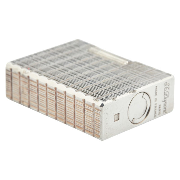 デュポン ライン1S ガスライター シルバー メタル レディース Dupont 【中古】