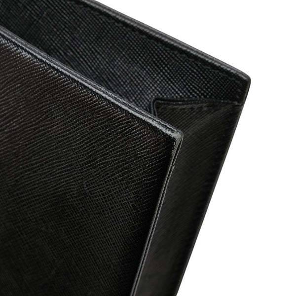 サンローラン YSLロゴ クラッチバッグ ブラック レザー レディース SAINT LAURENT 【中古】