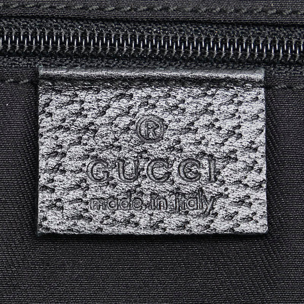 グッチ GGキャンバス アビー 斜め掛け ショルダーバッグ 131326 ブラック レザー レディース GUCCI 【中古】